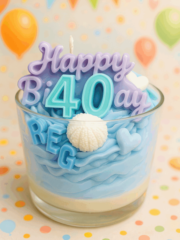 Bougie anniversaire personnalisable