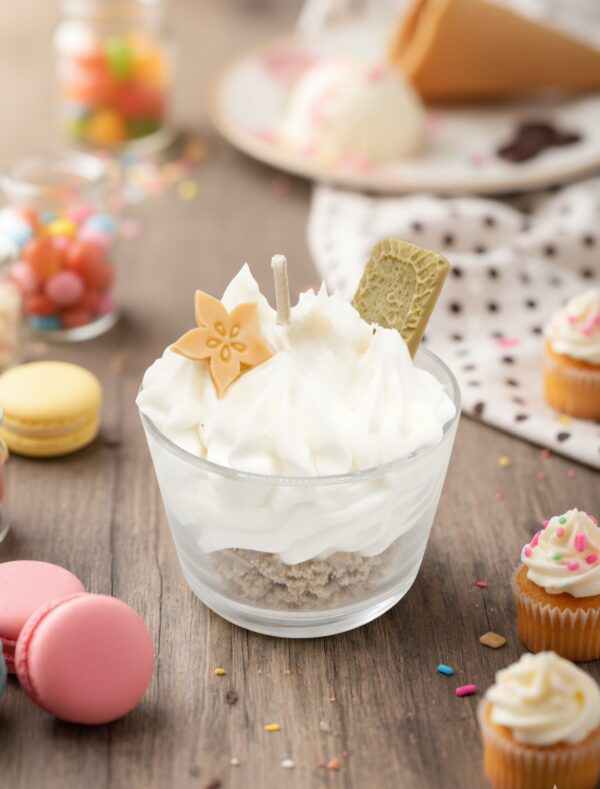 Bougie crumble chantilly